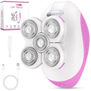 Afeitadora Rotatoria Recargable Húmeda/Seca para Mujer, Depiladora Eléctrica Inalámbrica, Recortadora Corporal Antideslizante para Dama, IPX7 - Product Image 2