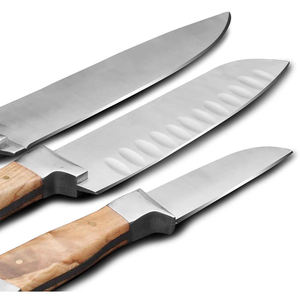 Ensemble de couteaux de chef en acier inoxydable pour hôtel et restaurant, outils de cuisine professionnels, manche en bois, ensemble de couteaux de chef très vendu - Product Image 3