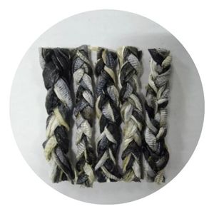 หนังปลาบิดเคี้ยวจากปลาสวายและปลาแซลมอนสำหรับรักษาสุนัข/อาหารที่ดีที่สุดและของเล่น MS Lily - Product Image 1