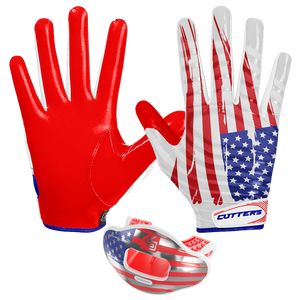 Gants de football américain personnalisés unisexes pour adultes, respirants, design, fabricant, maillot de football américain, grande taille, caractéristique imprimée - Product Image 2