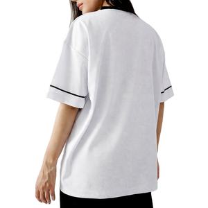 Maillot de football américain personnalisé Y2K streetwear blanc et noir, sublimation, haute qualité, léger, t-shirts streetwear - Product Image 3