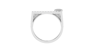 Anillo Étnico de Oro Sólido de 14K para Mujer con 23 Diamantes Naturales de 0.30Ctw, Corte Brillante Redondo y Baño de Rodio - Product Image 5