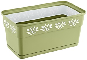 Macetas Decorativas Doradas de Estilo Europeo para Ventanas, para Jardinería Interior y Exterior, Macetas de Plástico Duraderas para Flores, Decoración Floral para el Hogar - Product Image 5