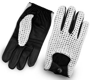 ถุงมือขับรถหนังแท้สำหรับผู้ใหญ่ใช้ได้ทั้งชายและหญิงพร้อมด้วยกระดุมหนังแพะหนังแท้ - Product Image 4