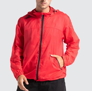 Customized <b>Nylon</b> <b>Fabric</b> Wholesale High Quality Comfortable Sports Waterproof Windbreaker Jacket for Men - Product Image 6