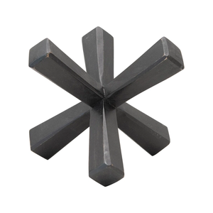 Escultura de Metal de aluminio con acabado plateado de forma Irregular, precio al por mayor, uso de decoración de oficina y hogar para restaurantes, hoteles - Product Image 3