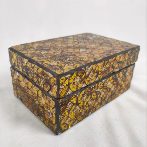 Joyero de mosaico de estilo árabe único hecho a mano, azulejos de cristal coloridos, incrustaciones decorativas, almacenamiento, venta al por mayor, artesanías de cristal - Product Image 1