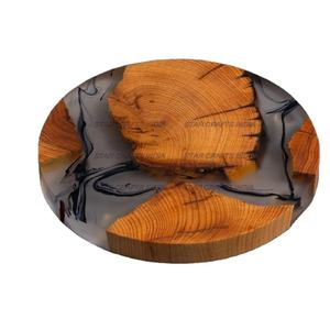 Posavasos marrones creativos, mesa de resina de madera, decoración de utensilios de cocina para el hogar, diseños elegantes usados, alfombrillas y almohadillas para la decoración de su hogar - Product Image 1