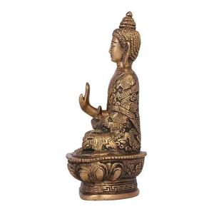 Idolo de Buda de Latón Hecho a Mano, Ideal como Regalo Decorativo y Espiritual para Festivales y Ocasiones Especiales - Product Image 3