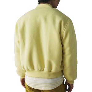 <b>Men's</b> Regular Winter Varsity <b>Jackets</b> Embroidered Woolen Fabric with Stand Collar College <b>Baseball</b> <b>Jacket</b> <b>For</b> <b>Men</b> - Product Image 2