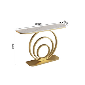 Modern Luxury Ultra-Narrow Wood MDF Panel Table Wall Mount Porch Bedroom Accent Wall Living Room Apartment <b>Makeup</b> <b>Vanities</b> - Product Image 2
