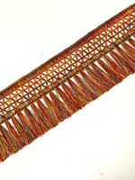 Bordure en dentelle brodée de 3 pouces en polyester et coton avec pompons, couleur personnalisable, pour rideaux décoratifs, robes de danse latine, vêtements et articles pour la maison