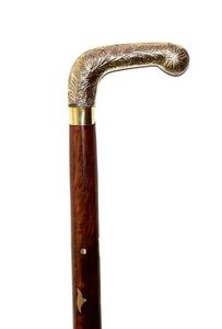 Canne en bois moderne de luxe avec poignée en métal argenté, artisanat métallique, respectueux de l'environnement, vente en gros, fournisseur d'usine - Product Image 2