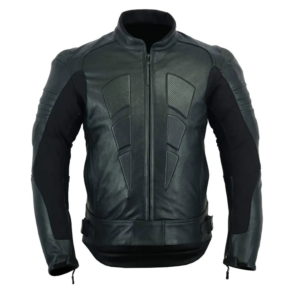 Motorcycle & Auto Racing Wear Mens Leather Jacket Custom Made Fashionable Bike Riding Gear Motorbike Safety Jacket