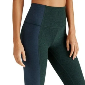 2025 logotipo personalizado de cintura alta Control de barriga mallas de ejercicio transpirable mantequilla suave tela de Fitness con bolsillos mallas de Yoga - Product Image 4