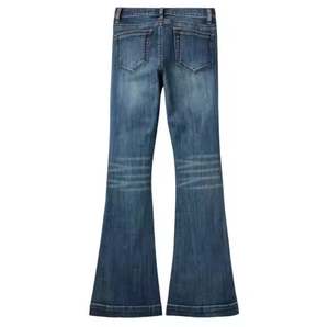 Pantalones vaqueros de punto reforzado para hombre, ropa de trabajo de mezclilla duradera, suministro de fábrica OEM - Product Image 2