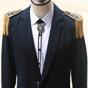 <span class=keywords><strong>2025</strong></span> Tùy Chỉnh Đội Trưởng Đồng Phục epaulettes Pin Bán Buôn Tay Thêu Vai Vàng Phù Hiệu Với Ren Trang Trí - Product Image 3