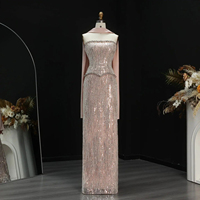 Robe de soirée sirène ajustée Jancember LSZ661 à motif diamanté linéaire scintillant et perles lourdes
