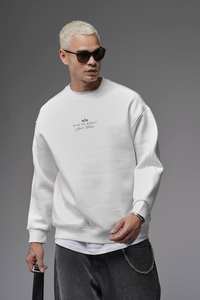 Sweat à capuche à col rond surdimensionné pour hommes pull ample à manches longues Streetwear décontracté mode hiver chaud doublé anti-rides haut en polaire - Product Image 2