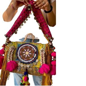 Banjara กระเป๋าสะพายไหล่สำหรับผู้หญิงกระเป๋าคลัทช์ปักลายวินเทจสุดหรูออกแบบได้ตามต้องการสำหรับช้อปปิ้งตอนเย็นกระเป๋าสะพายไหล่ขายส่ง - Product Image 2