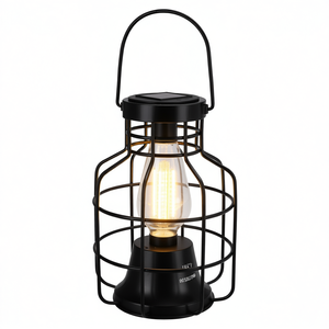 Lámpara Solar de Jardín Negra de 1 Luz con Luz Blanca Cálida No Disponible 51200900 - Product Image 2