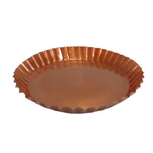 Assiette ronde de service en fer Bjarne Cuivre Design moderne Plats et assiettes pour la décoration de la maison et des ustensiles de cuisine - Product Image 5