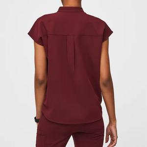 Ensemble de blouses médicales unisexes en gros, extensibles, respirantes, séchage rapide, en sergé 100 % coton, uniformes médicaux et d'infirmières de haute qualité - Product Image 3