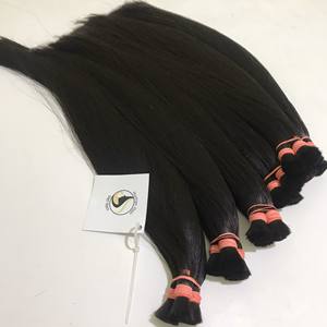 Fournisseurs de cheveux en gros, mèches vierges en vrac, Extension de cheveux 100% humains, sans emmêlement, cheveux indiens bruts, non traités - Product Image 1