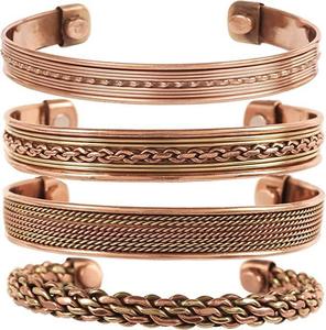 Brazalete magnético de aleación de cobre India hecho a mano Vintage estrella Unisex imitación perla regalo IN;34648 - Product Image 5