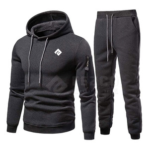 Conjunto de Chándal Personalizado con Logotipo Personalizado, Ropa Deportiva de Marca Privada para Hombre con Bolsillo en la Manga - Product Image 1