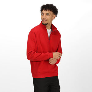 Nouveautés Pull à fermeture éclair quart Sweatshirts en molleton pour hommes Pull à col montant Sweatshirts - Product Image 2