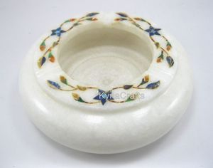 ที่เขี่ยบุหรี่หินอ่อนทำด้วยมือพรีเมี่ยมหรูหราทนทานต่อการใช้งานในร่ม/กลางแจ้งพื้นผิวกันน้ำขัดเงาเป็นมิตรกับสิ่งแวดล้อม1ปี - Product Image 2