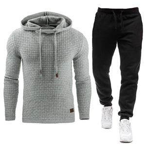 Nouveau survêtement hommes marque mâle solide sweat à capuche pantalon ensemble hommes à capuche survêtement vêtements de sport décontractés S-5XL grande taille - Product Image 6