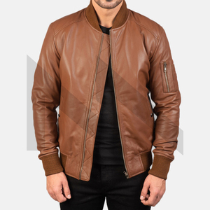 Pakistan Factory Veste en cuir véritable pour hommes Streetwear élégant avec col montant et manteau à la mode en toile - Product Image 6