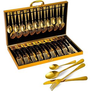 <b>Mirror</b> Polished Stainless Steel Cutlery Set Mirrored Stainless Material Durable for Daily Dining Special Occasions - Product Image 3