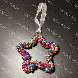 Adornos colgantes con cuentas de Navidad Multicolor hechos a mano, decoraciones festivas para árboles de vacaciones, regalos de decoración del hogar de temporada hechos a mano - Product Image 4