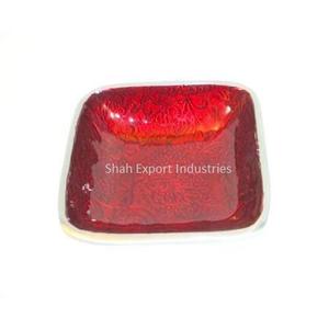 Impresionante Frutero de aluminio decorativo con esmalte verde, la mejor forma para el hogar y la boda, cuencos para servir comida - Product Image 4