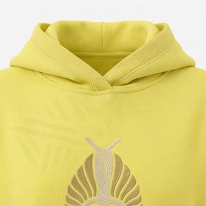 ชุดเซ็ทสองชิ้น เสื้อครอปมีฮู้ดสไตล์วินเทจลำลองสำหรับผู้หญิง ฤดูหนาว ผ้าฝ้าย 100% ดีไซน์ปรับแต่งได้ เหมาะสำหรับออกกำลังกาย ฟิตเนส - Product Image 4