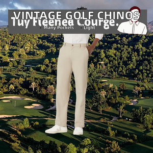 Pantalones de golf Seersucker de talla americana Premium para hombre OEM pantalones casuales de algodón personalizados azul marino mejor oferta - Product Image 2