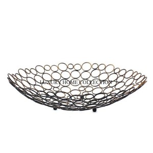 Cesta de frutas y pan de hierro nueva de diseño único ideal para temas de cocina rústicos y contemporáneos en venta - Product Image 6