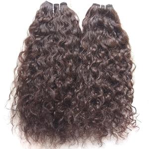 Extensions de cheveux indiens vierges naturels Remy, double trame machine, toutes couleurs, style ondulé adapté - Product Image 4