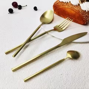 Ensemble de couverts en acier inoxydable, fourchette, cuillère, couteau, couverts en métal, ustensiles de table pour restaurant, hôtel - Product Image 2