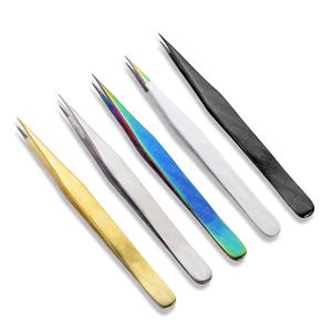 อุปกรณ์ต่อขนตาแบบมืออาชีพ ความแม่นยำสูง ปลายแหลม สำหรับเพิ่มวอลลุ่มขนตา แหนบอเนกประสงค์ บรรจุภัณฑ์แบบกำหนดเอง - Product Image 2