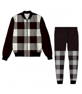 Survêtement 2 pièces taille plus pour hommes en coton et polyester survêtement à prix bon marché vente en gros - Product Image 3