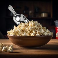 Fournisseur de gros Grande Pelle en acier inoxydable pour aliments sucrés, farine de pop-corn, glace, saine et résistante, passe au lave-vaisselle