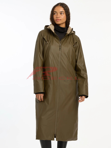 Long manteau d'équitation personnalisé pour femmes OEM durable coupe-vent évacuation de l'humidité léger mouvement flexible élégant équestre - Product Image 4