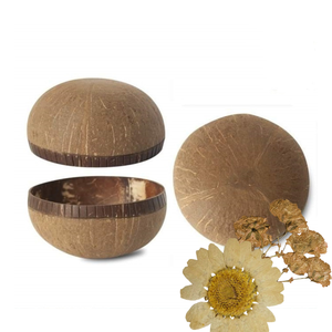 Bol en bois de noix de coco artisanat naturel de haute qualité cadeaux d'affaires jetables écologiques taille personnalisée sculpté maison cuisine faite - Product Image 2