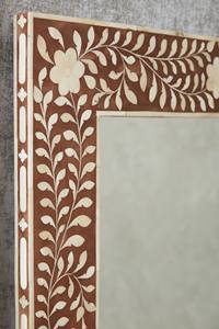 Mesa consola de acento tradicional hecha a mano con incrustaciones de hueso otomana única o taburete para dormitorio o apartamento para hoteles - Product Image 5