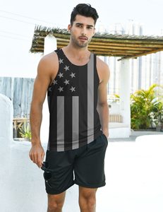 Camiseta sin mangas de gimnasio para hombre, ropa deportiva de algodón 100%, camiseta de entrenamiento de ajuste muscular informal de talla grande, diseño de Fitness transpirable, tejido de punto - Product Image 2