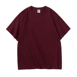 เสื้อยืดผ้าฝ้าย100% คุณภาพสูงสำหรับผู้ชายเสื้อคอกลมแขนสั้นเปิดไหล่รับน้ำหนักได้280 GSM - Product Image 1